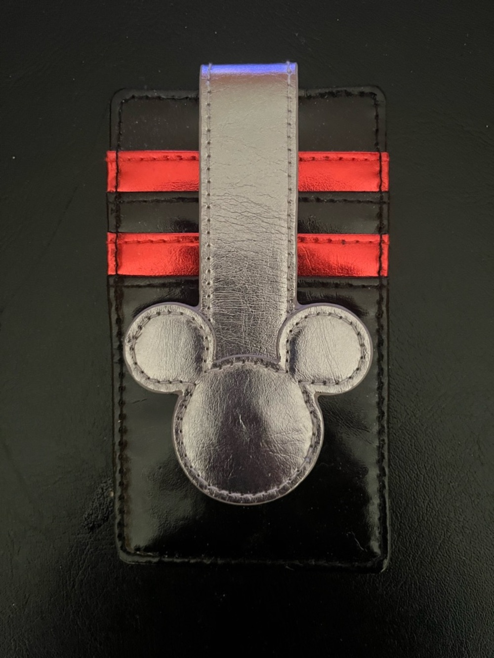 Disney Black, Red & Silver Mickey Card Sleeve